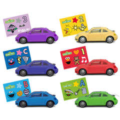 Sesame Street Die Cast Car with sticker sheet